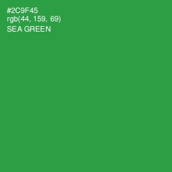 #2C9F45 - Sea Green Color Image